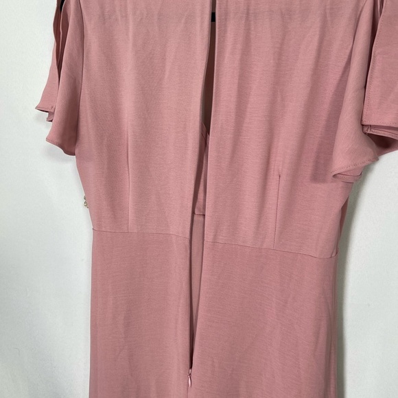 Altar’d State Mauve Ruffle Maxi Dress - Size L NWT - Picture 4 of 8